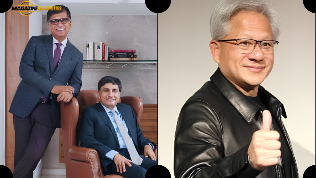 Dilip Shanghvi and Jensen Huang